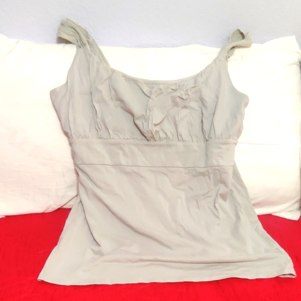 Ann Taylor Light Gray Women's Dressy Cami Tank